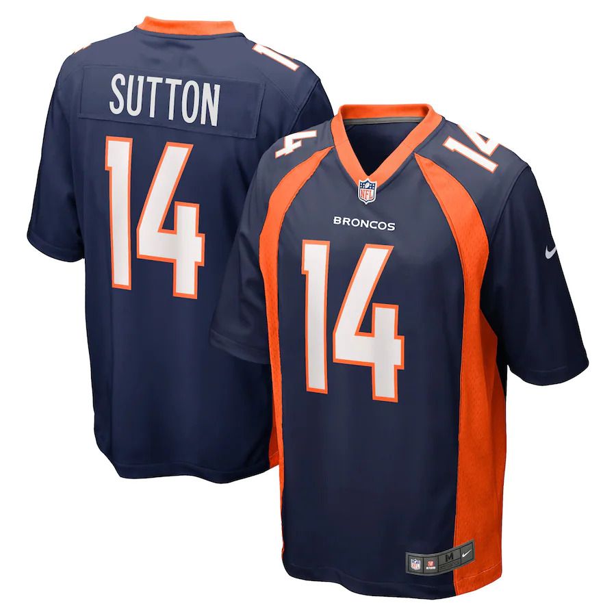Men Denver Broncos #14 Courtland Sutton Nike Blue Game Player NFL Jersey